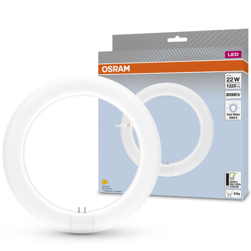 Osram T9C LED körfénycső 11W, 4000K, 1320lm, 110° - 22W fénycső kiváltására