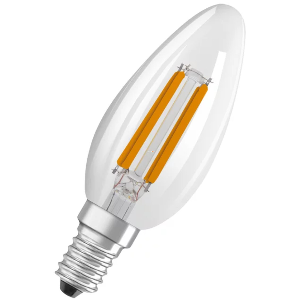 Osram E14 LED, 2,5 W, 470 lm, melegfehér fényű, dimmelhető, opál búra (Classic-B)