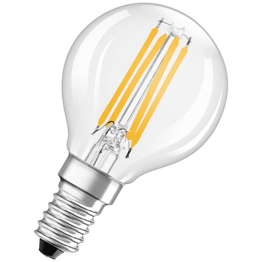 Osram E14 LED, 2,5 W, 470 lm, melegfehér fényű , víztiszta búra (Classic-B)