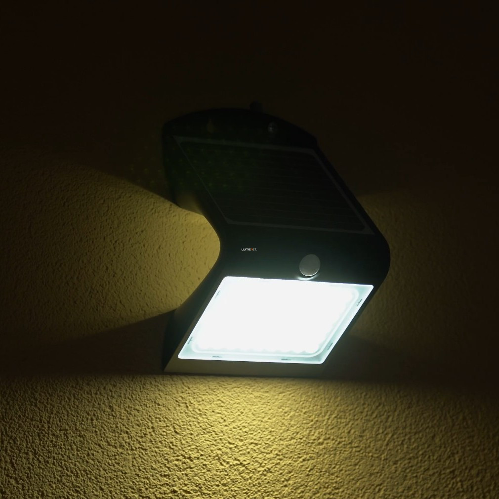 Ledvance napelemes fali LED lámpa kültérre mozgásérzékelővel, 4 W, hidegfehér fényű