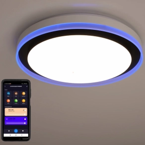   Ledvance Smart+ WIFI okos mennyezeti LED lámpa fekete, hideg/melegfehér (Orbis Magic)