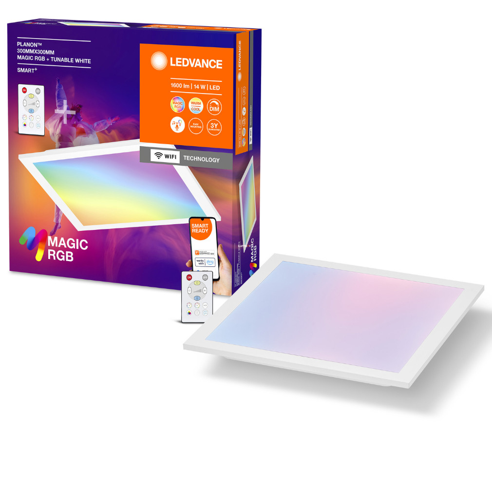 Ledvance Smart+ WIFI okos mennyezeti színes LED panel, 14 W (Planon Magic RGB)
