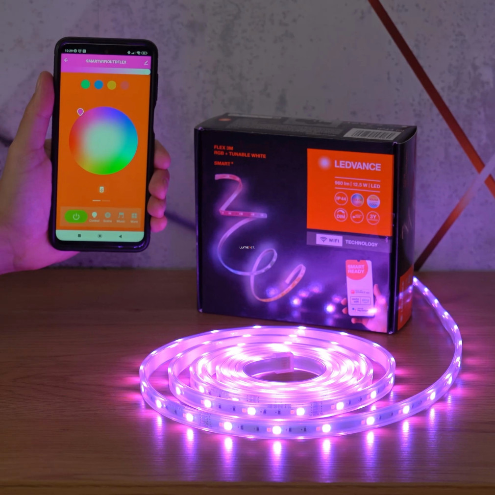 Ledvance Smart+ WIFI okos LED szalag kültérre, 3 méteres (RGBW)