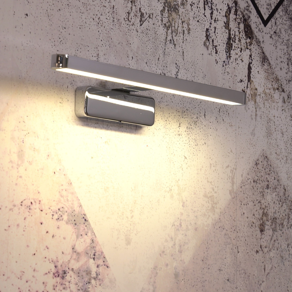 Ledvance kapcsolóval szabályozható tükörvilágító LED lámpa, 7 W, 40 cm, króm (Orbis Disc Bar)