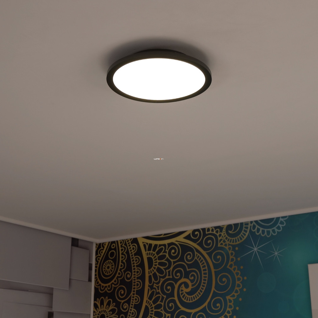 Ledvance kapcsolóval szabályozható fürdőszobai mennyezeti LED lámpa, 18 W, fekete (Orbis Disc)