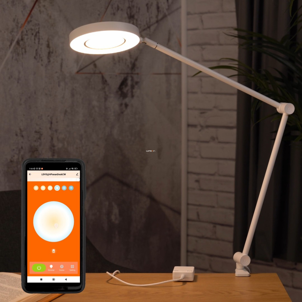 Ledvance Smart+ Sun@Home okos asztali LED lámpa, 15 W, hidegfehér/melegfehér, 600 lm (Panan)