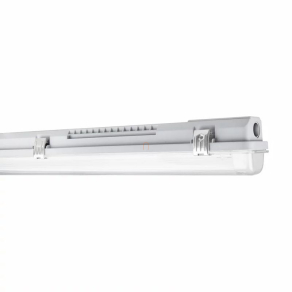   LED Por- és páramentes üres lámpatest 1x18W méret, LED csőhöz szerelve, PC búra IP65 4099854118050 DampProof Ledvance