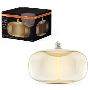   Osram E27 LED 2,5W, 120 lm, 2700 K, melegfehér, borostyán műanyag-10 W izzó helyett - Vintage 1906 Classic Elipse Amber filament