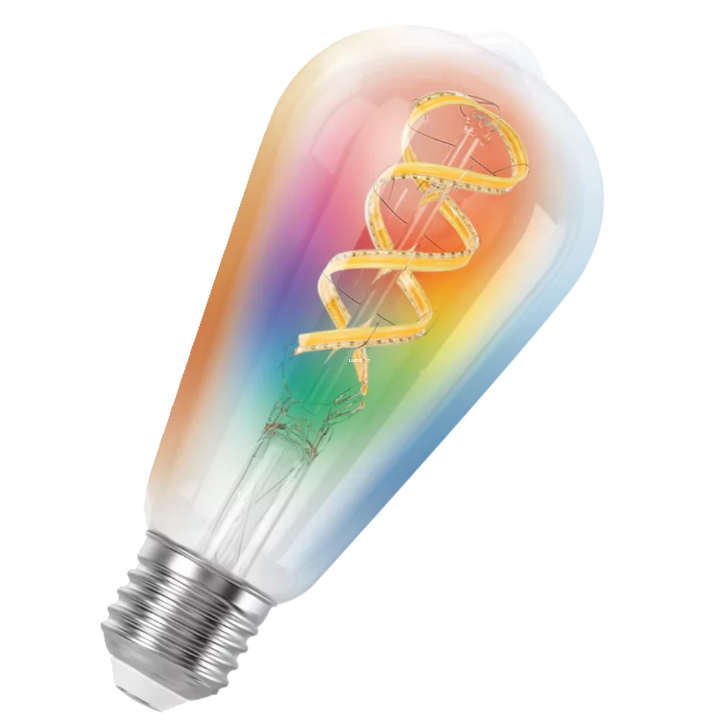 Ledvance Smart+ Matter Edison E27 LED filament, 4,8 W, 470 lm (Multicolor-RGBW)