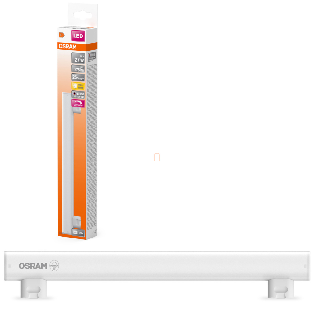 Osram S14s vonalizzó, 3W, 275 lm, 2700 K, melegfehér, dimmelhető, fehér műanyag-25 W izzó helyett - Special LEDinestra