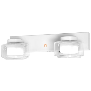   Ledvance Orbis Flame szabályozható fürdőszobai fali LED lámpa 2 foglalattal fehér színben