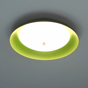   Ledvance Orbis Plate mennyezeti LED lámpa, fekete-zöld színben, 43 cm