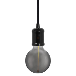   Osram függesztett lámpa matt fekete színben (Vintage Bobbin)