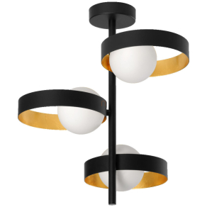   Osram függesztett lámpa három foglalattal, fekete (Decor Memphis)