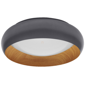   Osram Orbis Livia mennyezeti LED lámpa, fa hatású-sötét szürke színben, 30 cm