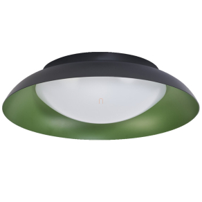  Osram Orbis Plate mennyezeti LED lámpa, fekete-zöld színben, 31 cm