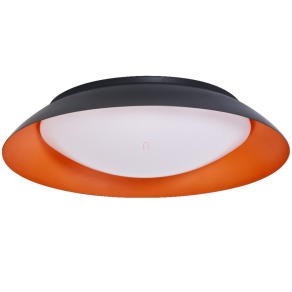   Osram Orbis Plate mennyezeti LED lámpa fekete-narancssárga színben, 48 cm