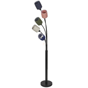   Multicolor állólámpa, 173 cm - Osram Decor Felt Weaving Cans, 5xE14 foglalattal, 1.8 méteres kábellel, 220-240 V