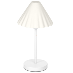   Asztali lámpa fodros ernyővel, 41,5 cm - Osram Decor Pulp, 1xE14 foglalattal, 2,65 méteres kábellel, 220-240 V