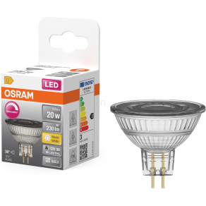   Osram GU5.3 LED 2,2W, 230 lm, 2700 K, melegfehér, dimmelhető, áttetsző üveg-20 W izzó helyett - Star Spot MR16