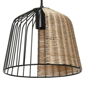   Rattan függesztett lámpa - Osram Decor Cage Bell, 1xE27 foglalattal, 220-240 V