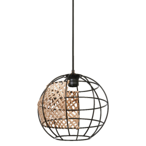   Rattan függesztett lámpa - Osram Decor Cage Globe, 1xE27 foglalattal, 220-240 V