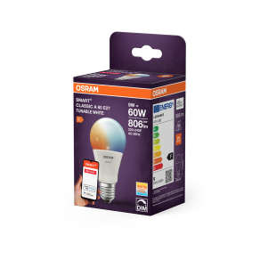   Osram Smart+ ZigBee E27 LED, 9 W, 806 lm, 2700-6500 K, dimmelhető