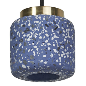  Osram Decor Terazzo függesztett lámpa kék kerámia búrával
