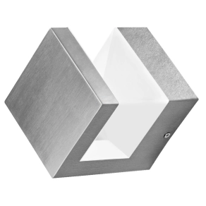   Osram EnduraStyle Pyramid Wall – Rozsdamentes acél kültéri fali lámpa 9W, indirekt megvilágítással, 600lm, meleg fehér 3000K, IP44