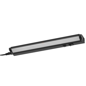   Szabályozható pultvilágító LED lámpa mozgásérzékelővel, 35,7 cm, fekete - Osram Linear Turn Connect, 3000-4000-6500 K, 380 lm, állítható színhőmérséklet és fényerősség, 6 W, 1.5 máteres kábellel, 220-240 V