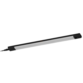   Szabályozható pultvilágító LED lámpa szenzoros kapcsolóval, 50 cm, fekete - Osram Linear Edge Sensor, 3000-4000-6500 K, 640 lm, állítható színhőmérséklet és fényerősség, 8 W, 220-240 V, 1.5 méteres kábellel