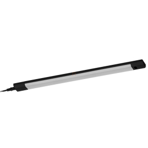   Távirányítós pultvilágító LED lámpa, szenzoros, 50 cm, fekete - Osram Linear Edge, 3000 K+ RGB, 460 lm, állítható szín és fényerősség, 8 W, 1.5 máteres kábellel, 220-240 V