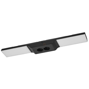   Szabályozható pultvilágító LED lámpa, 54,8 cm, fekete - Osram Undercabinet Socket Frameless Kit, 3000 K, 500 lm, 10 W, 1.5 máteres kábellel, 220-240 V