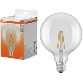   Osram E27 LED nagygömb, 5,9W, 806 lm, 4000 K, hidegfehér, áttetsző üveg-60 W izzó helyett - Star Classic Globe125 filament