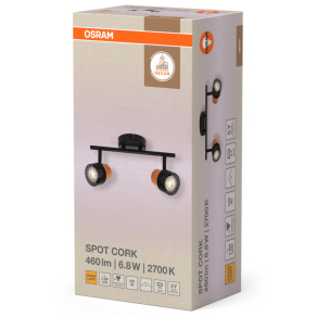 Osram parafa spot lámpa 2 foglalattal (Decor Spot Cork)