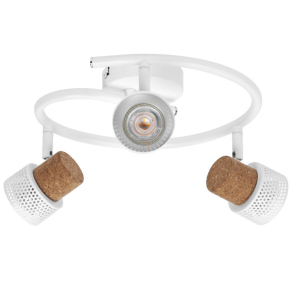   Osram parafa spot lámpa 3 foglalattal, fehér spirál (Decor Spot Cork)
