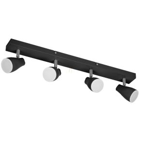   Osram spot lámpa fényforrással, négy karos, fekete (Pearl)
