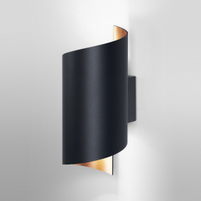   Osram Smart + Matter Wall Twist szabályozható fali LED lámpa indirekt fénnyel, spirál, fekete