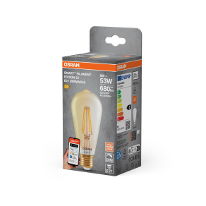   Osram Smart+ Matter Filament Classic E27 LED, 6 W, 680 lm, 2400 K, dimmelhető
