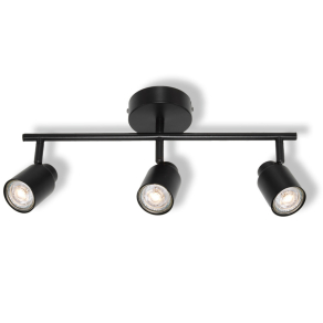   Osram LED Spot Primal 3XGU10 Black – Mennyezeti spotlámpa 3 állítható GU10 foglalattal, fekete színben, falra vagy mennyezetre szerelhető, max. 3x6W