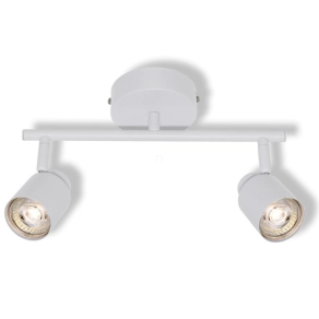   Osram LED Spot Primal 2XGU10 White – Állítható fejű mennyezeti spotlámpa, 2 foglalat, acél kivitel, forgatható spotok, IP20 védelem