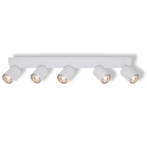   Osram LED Spot Elemental 5XGU10 White – Mennyezetre és falra szerelhető, forgatható spotlámpa GU10 foglalattal, 5 állítható fej, alumínium-acél ház
