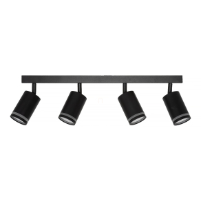   Osram LED Spot Pulse mennyezeti spot lámpa 4xGU10 foglalattal, fekete