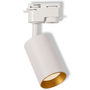   Osram Spot 1-phase tracking system Eternal GU10 – Fehér-arany színű sínrendszeres spotlámpa forgatható fejjel, 6W teljesítményű GU10 izzókhoz