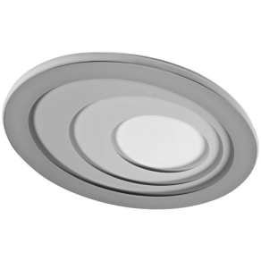   Osram Orbis Spiral Oval – Modern LED mennyezeti lámpa 34W Click Dim funkcióval, melegfehér 3000K, 1400lm, szürke, 485x385mm