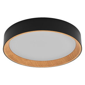   Osram Orbis Larios szabályozható mennyezeti LED lámpa, fa hatású, 24 W, 1450 lm, 3000 K, állítható fényerősség 3 fokozatban, fekete-barna