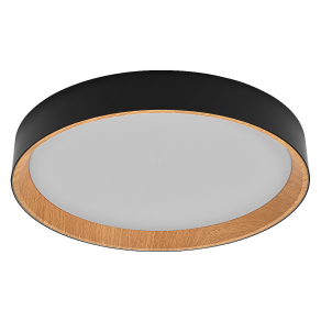   Osram Orbis Larios szabályozható mennyezeti LED lámpa, fa hatású, 36 W, 2000 lm, 3000 K, állítható fényerősség 3 fokozatban, fekete-barna