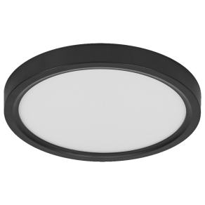   Osram Essential Orbis – Fekete mennyezeti LED lámpa 230mm átmérővel, 12W teljesítmény, 1000lm fényáram, 3000K melegfehér színhőmérséklet, IP20