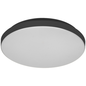   Osram Essential Orbis – Fröccsenésvédett fekete LED mennyezeti lámpa, 18W, 1200lm, 3000K melegfehér, 120° sugárzási szög, 30.000 óra élettartam