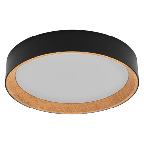   Osram Orbis Larios szabályozható mennyezeti LED lámpa, fa hatású, 16 W, 1000 lm, 3000 K, állítható fényerősség 3 fokozatban, fekete-barna